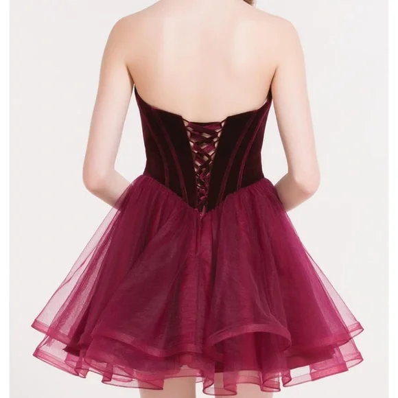 NWT Alyce Paris Kalani Hilliker Dusty Rose Pink Strapless Formal Dress Sz 8 - Picture 2 of 4